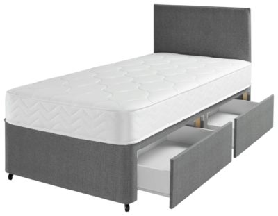 Airspring - Hollis Memory 2 Drawer - Divan - Single